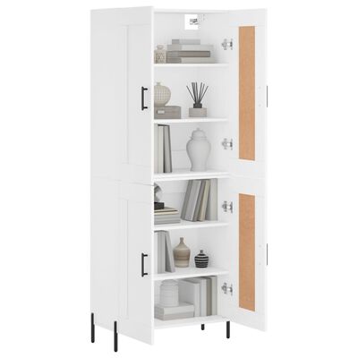 vidaXL Highboard White 69.5x34x180 cm Engineered Wood