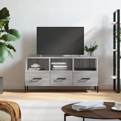 vidaXL TV Cabinet Grey Sonoma 102x36x50 cm Engineered Wood