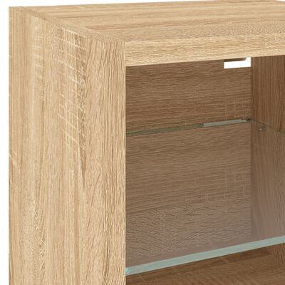 vidaXL 6 Piece TV Wall Units with LED Sonoma Oak Engineered Wood