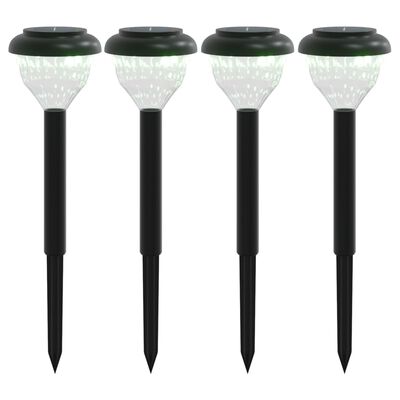 vidaXL Solar Pathway Lights with Ground Spikes 4 pcs Warm White & RGB