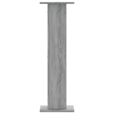 vidaXL Speaker Stands 2 pcs Grey Sonoma 30x30x95 cm Engineered Wood