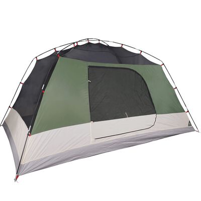 vidaXL Family Tent with Porch 6-Person Green Waterproof