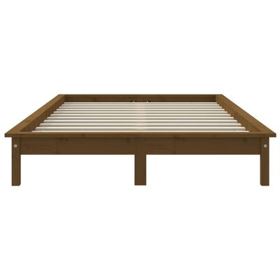 vidaXL Bed Frame without Mattress Honey Brown 120x200 cm Solid Wood