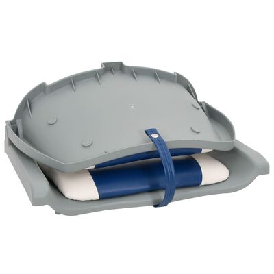 vidaXL 2 Piece Foldable Boat Seat Set Blue and White 48x51x41 cm