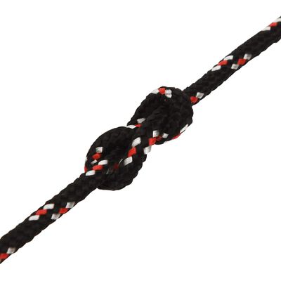 vidaXL Boat Rope Black 4 mm 100 m Polypropylene