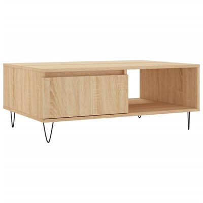 vidaXL Coffee Table Sonoma Oak 90x60x35 cm Engineered Wood