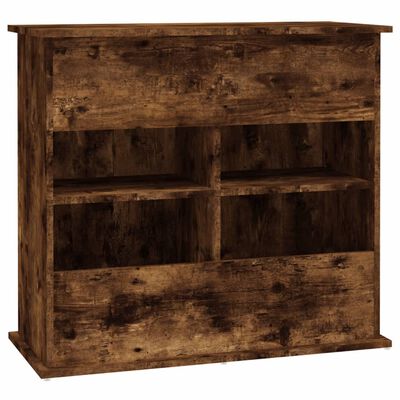 vidaXL Aquarium Stand Smoked Oak 81x36x73 cm Engineered Wood