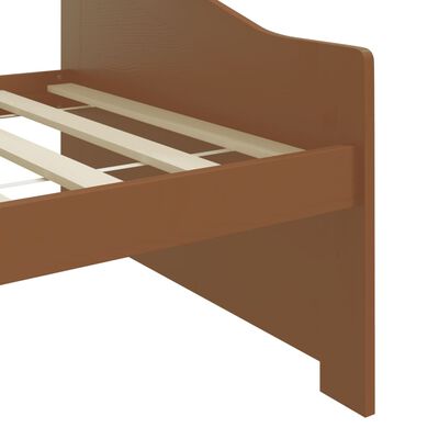 vidaXL 3-Seater Day Bed without Mattress Honey Brown 90x200 cm