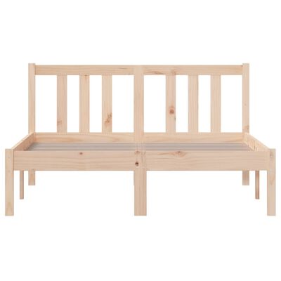 vidaXL Bed Frame without Mattress Solid Wood 120x190 cm Small Double