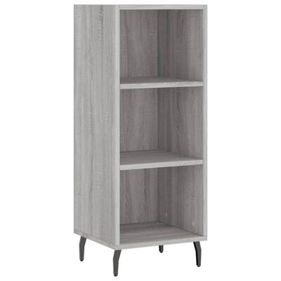 vidaXL Sideboard Grey Sonoma 34.5x32.5x90 cm Engineered Wood