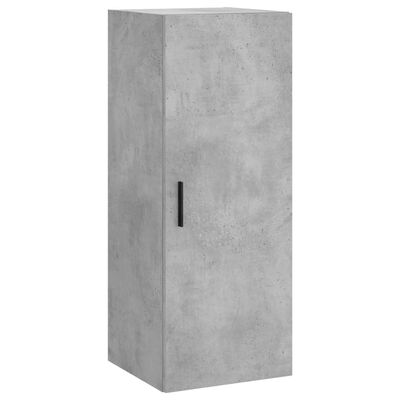 vidaXL Highboard Concrete Grey 34.5x34x180 cm Engineered Wood