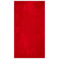 vidaXL Rug HUARTE Short Pile Soft and Washable Red 60x110 cm