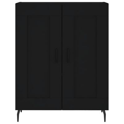 vidaXL Highboard Black 69.5x34x180 cm Engineered Wood