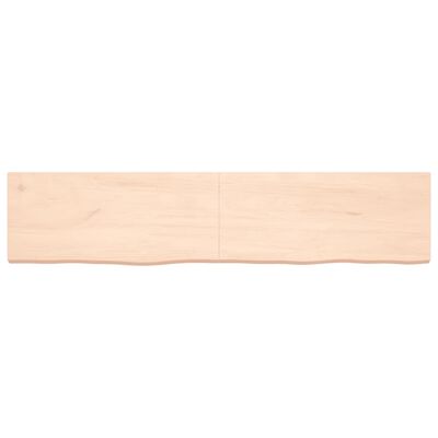 vidaXL Table Top 180x40x(2-6) cm Untreated Solid Wood Oak