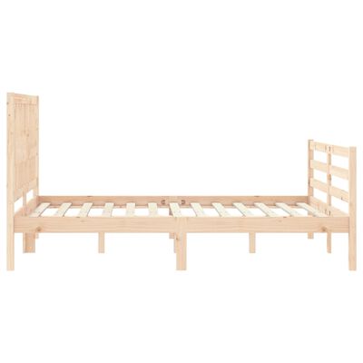 vidaXL Bed Frame without Mattress Double Solid Wood