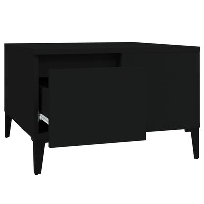 vidaXL Coffee Table Black 55x55x36.5 cm Engineered Wood