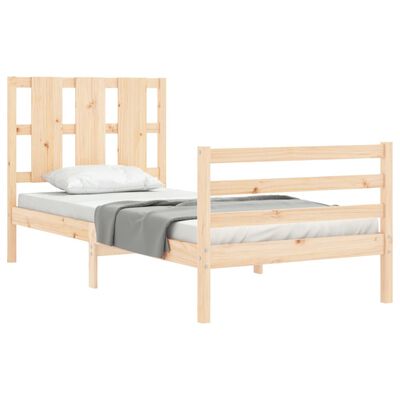 vidaXL Bed Frame without Mattress 100x200 cm Solid Wood