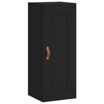 vidaXL Highboard Black 34.5x34x180 cm Engineered Wood