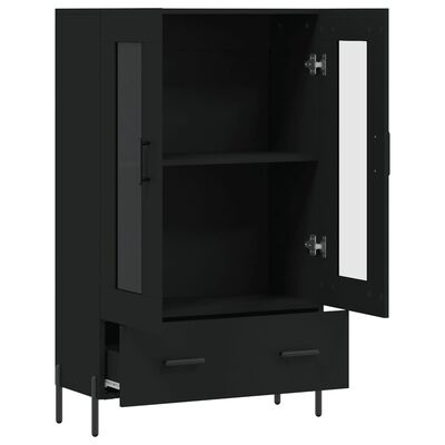 vidaXL Highboard Black 69.5x31x115 cm Engineered Wood