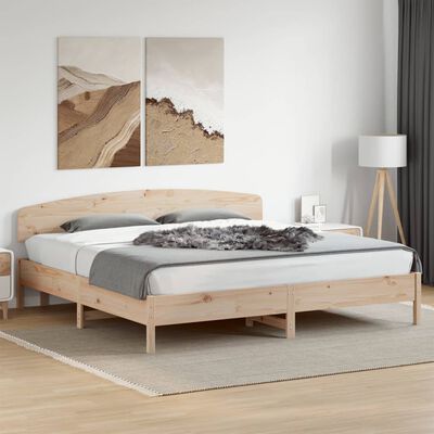 vidaXL Bed Frame without Mattress 200x200 cm Solid Wood Pine