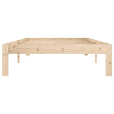 vidaXL Bed Frame without Mattress Solid Wood Pine 100x200 cm