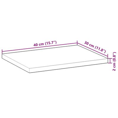 vidaXL Floating Shelves 4 pcs 40x30x2 cm Oil Finished Solid Wood Acacia