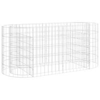 vidaXL Gabion Raised Bed Galvanised Iron 120x50x50 cm