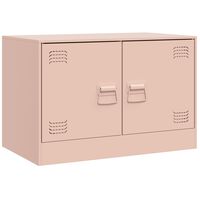 vidaXL TV Cabinet Pink 67x39x44 cm Steel