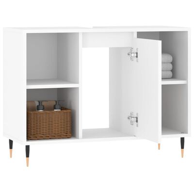 vidaXL Bathroom Cabinet White 80x33x60 cm Engineered Wood