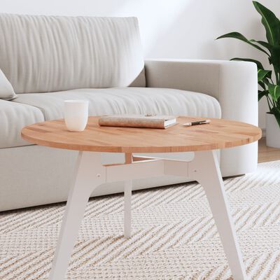 vidaXL Table Top Ø70x1.5 cm Round Solid Wood Beech