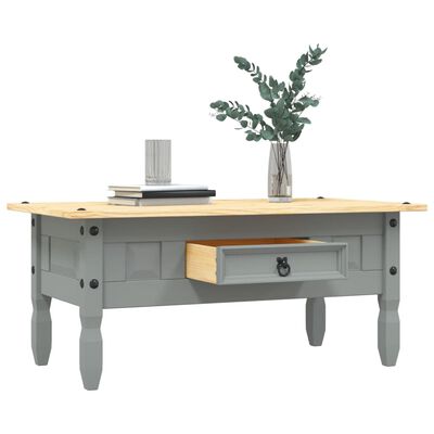 vidaXL Coffee Table Mexican Pine Corona Range Grey 100x55x44 cm