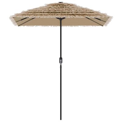 vidaXL Garden Parasol with Steel Pole Brown 300x200x250 cm