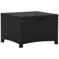 vidaXL Garden Storage Box 60x54x41 cm PP Rattan Graphite