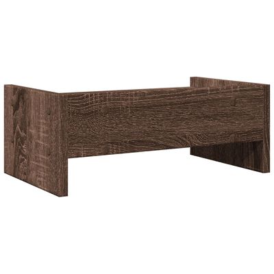 vidaXL Monitor Stand Brown Oak 42x24x16 cm Engineered Wood