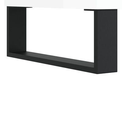 vidaXL TV Cabinet High Gloss White 80x36x50 cm Engineered Wood