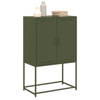 vidaXL TV Cabinet Olive Green 68x39x60.5 cm Steel