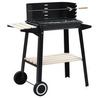 vidaXL Charcoal BBQ Stand with Wheels