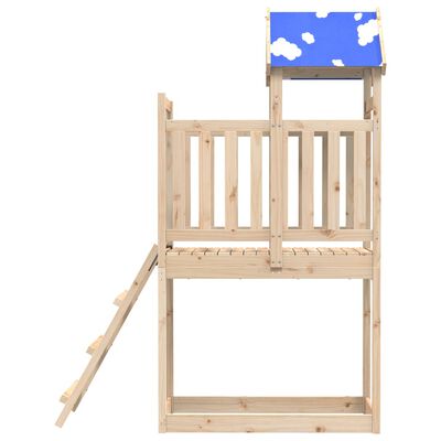 vidaXL Play Tower with Ladder 110.5x52.5x215 cm Solid Wood Pine