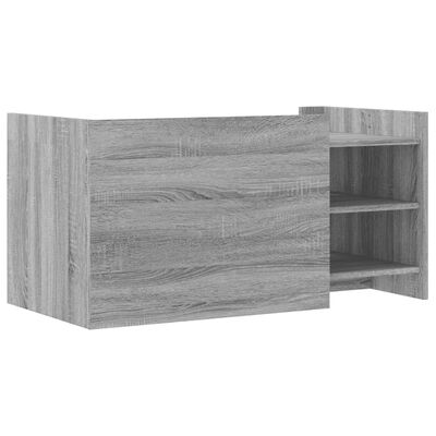 vidaXL Coffee Table Grey Sonoma 100x50x50 cm Engineered Wood