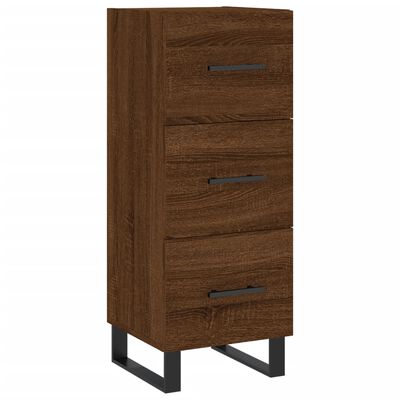 vidaXL Highboard Brown Oak 34.5x34x180 cm Engineered Wood