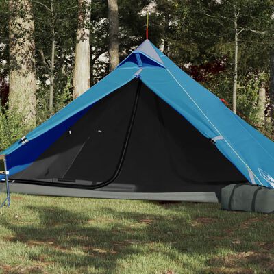 vidaXL Camping Tent Tipi 1-Person Blue Waterproof