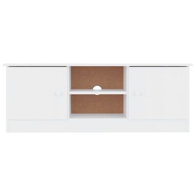 vidaXL TV Cabinet ALTA White 112x35x41 cm Solid Wood Pine