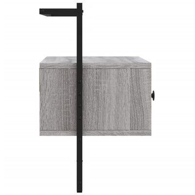 vidaXL TV Cabinet Wall-mounted Grey Sonoma 60.5x30x51 cm Engineered Wood