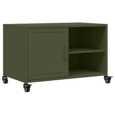 vidaXL TV Cabinet Olive Green 68x39x43.5 cm Steel