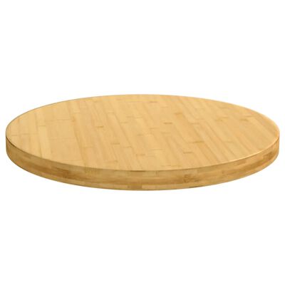 vidaXL Table Top Ø60x4 cm Bamboo