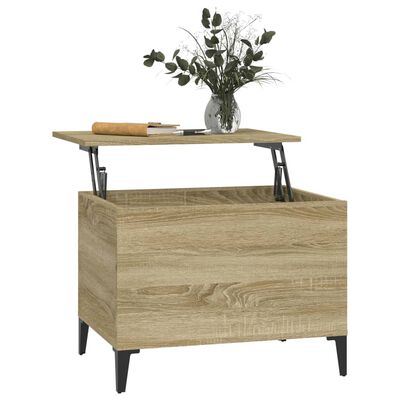 vidaXL Coffee Table Sonoma Oak 60x44.5x45 cm Engineered Wood