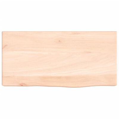 vidaXL Wall Shelf 40x20x6 cm Untreated Solid Wood Oak