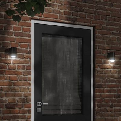 vidaXL Outdoor Wall Light Black Die-cast Aluminium