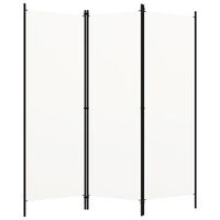 vidaXL 3-Panel Room Divider White 150x180 cm