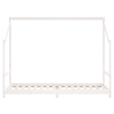 vidaXL Kids Bed Frame White 2x(90x200) cm Solid Wood Pine